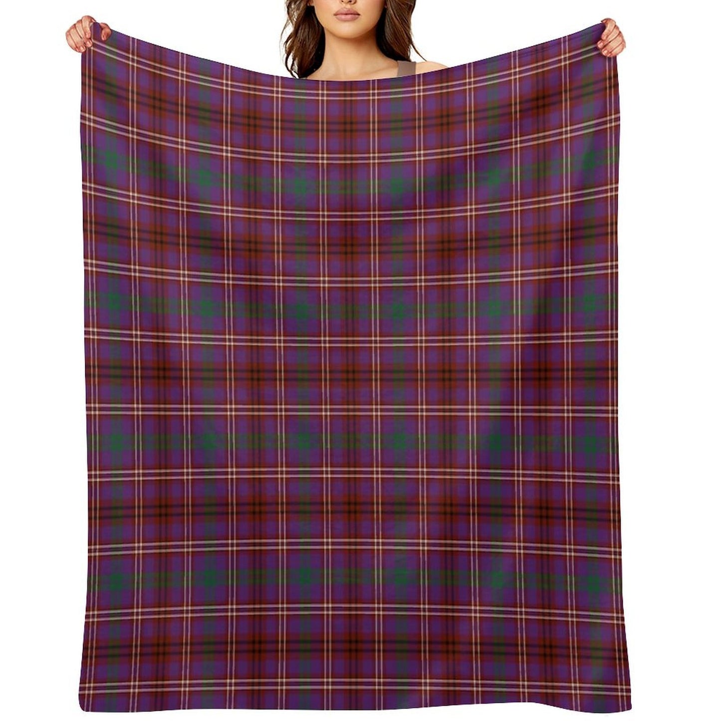 MCCALL (MacColl, McColl) Tartan ✧ Scottish Highland Clan & Family Name Tartan Throw Blanket