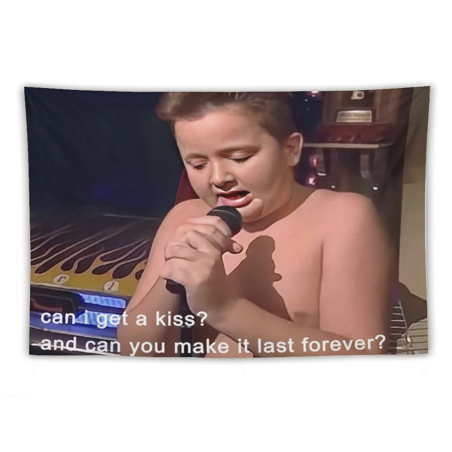 Can I Get A Kiss Gibby Tapestry