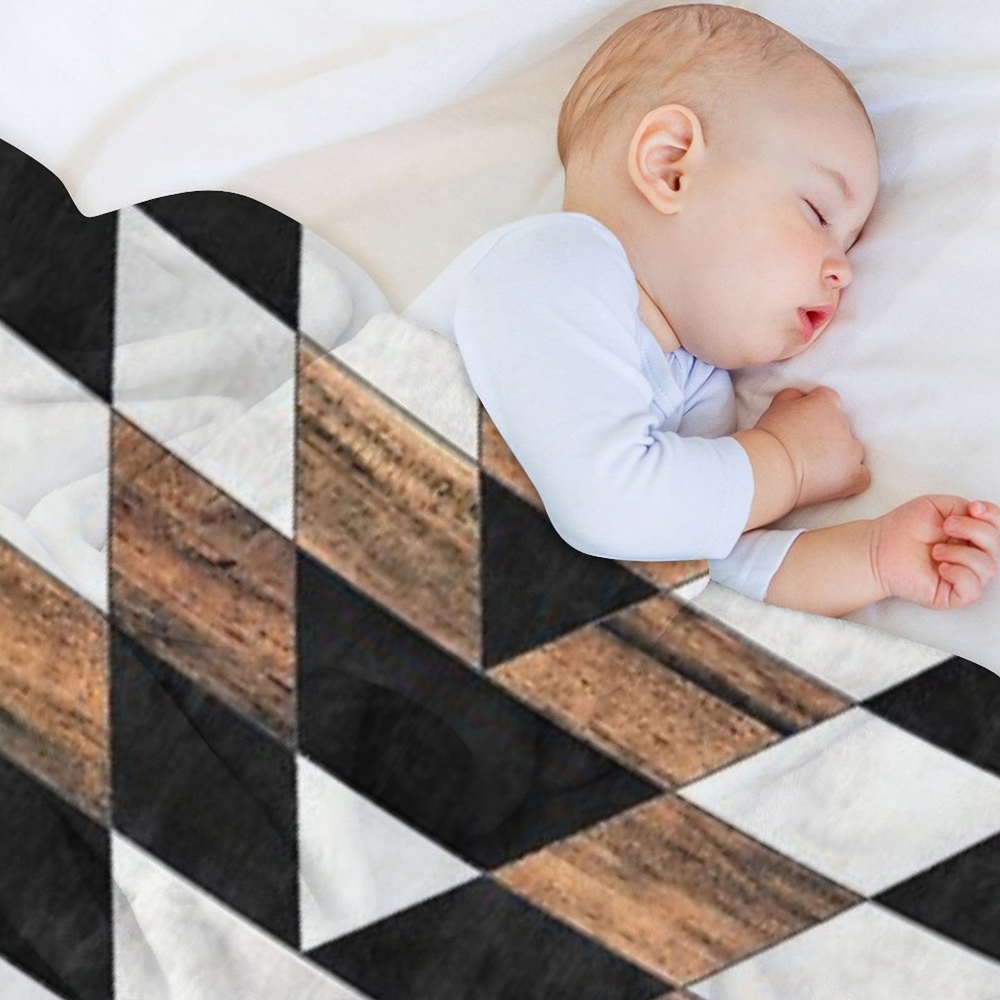 Urban Tribal Pattern No.13 - Aztec - Concrete And Wood Throw Blanket