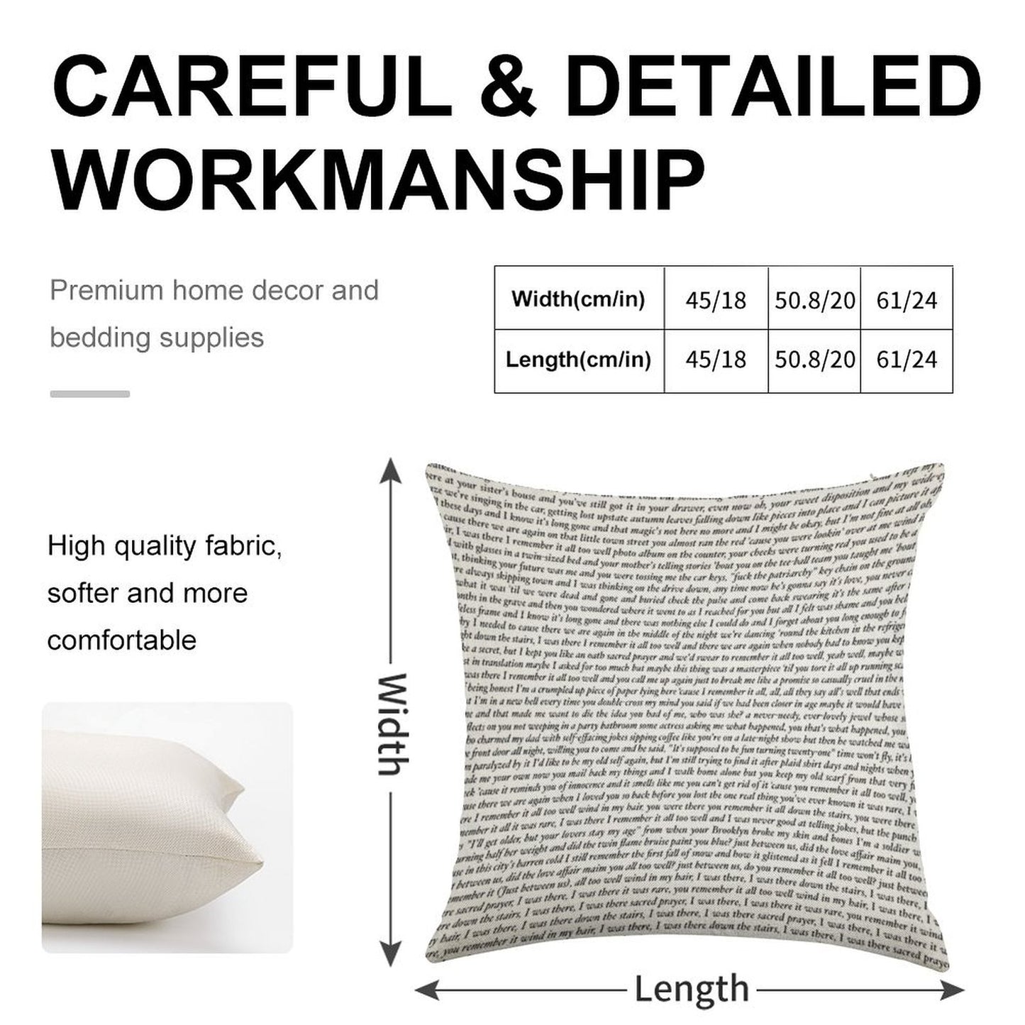 All Too Well 10 Minute Version Lyrics Linen Throw Pillow Cover