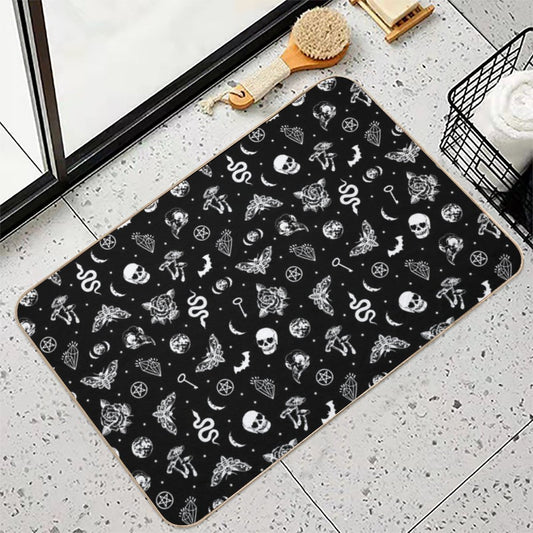 Witchcraft B&W Repositionable Bath Mat