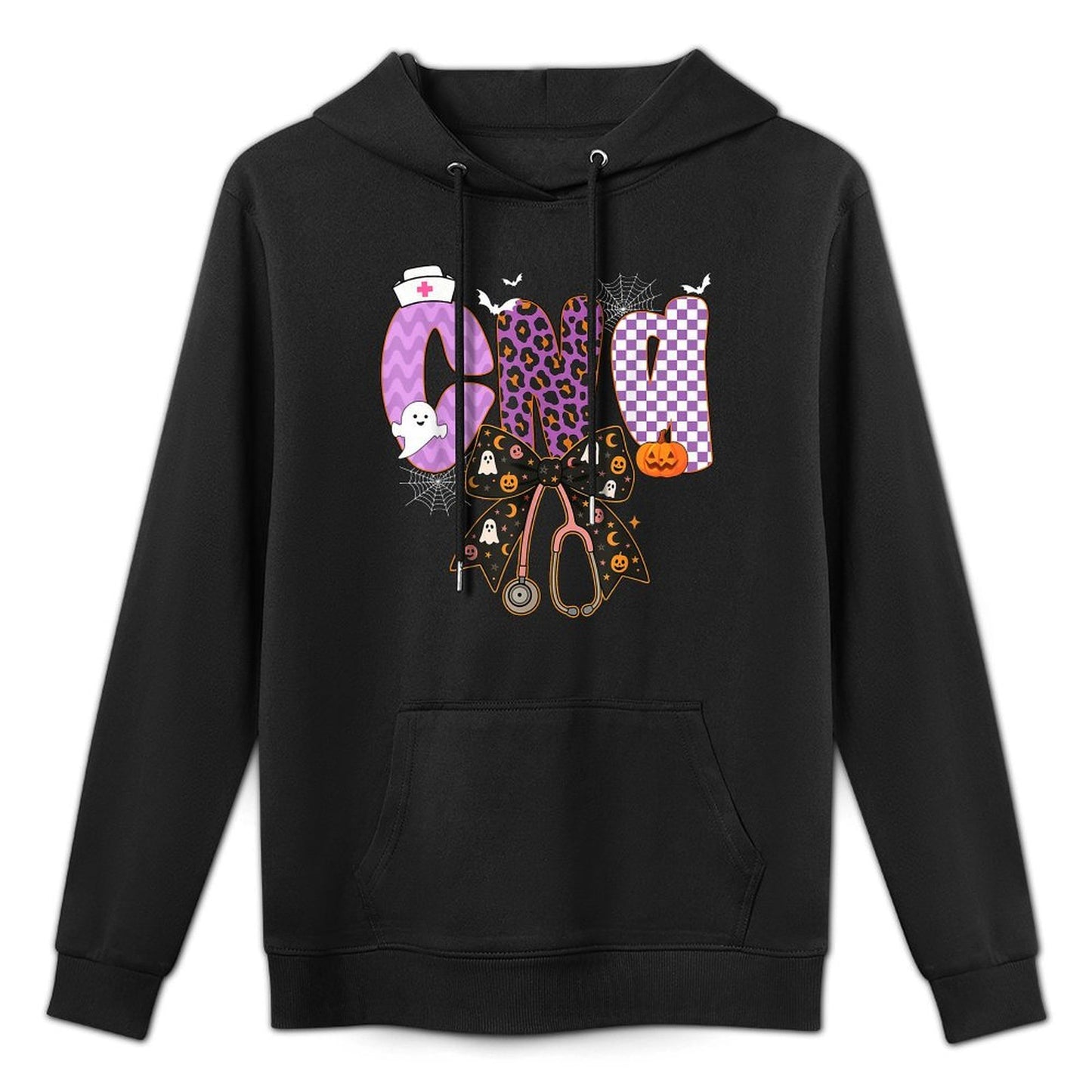 CNA Nurse Halloween Stethoscope Bow for Men Women Colorfast Hoodie