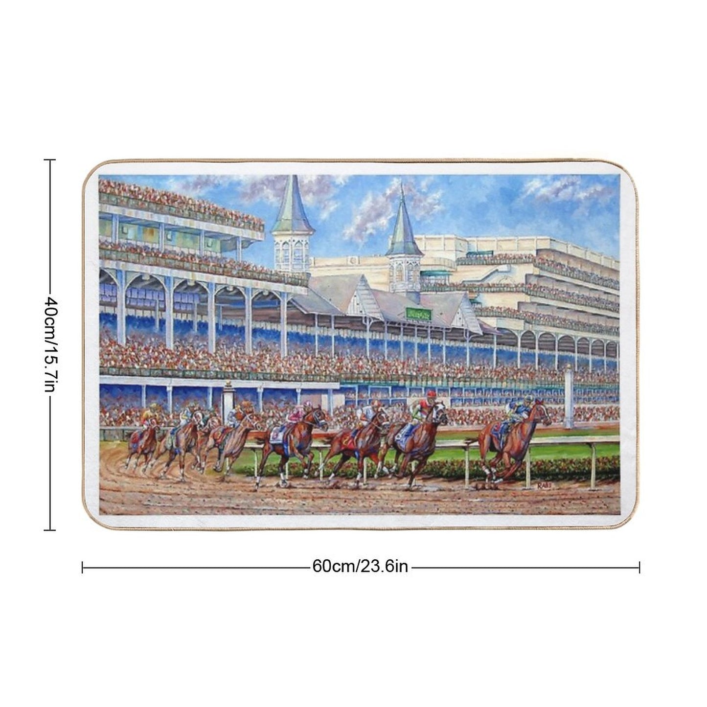 The Kentucky Derby - Leading The Field Bath Mat