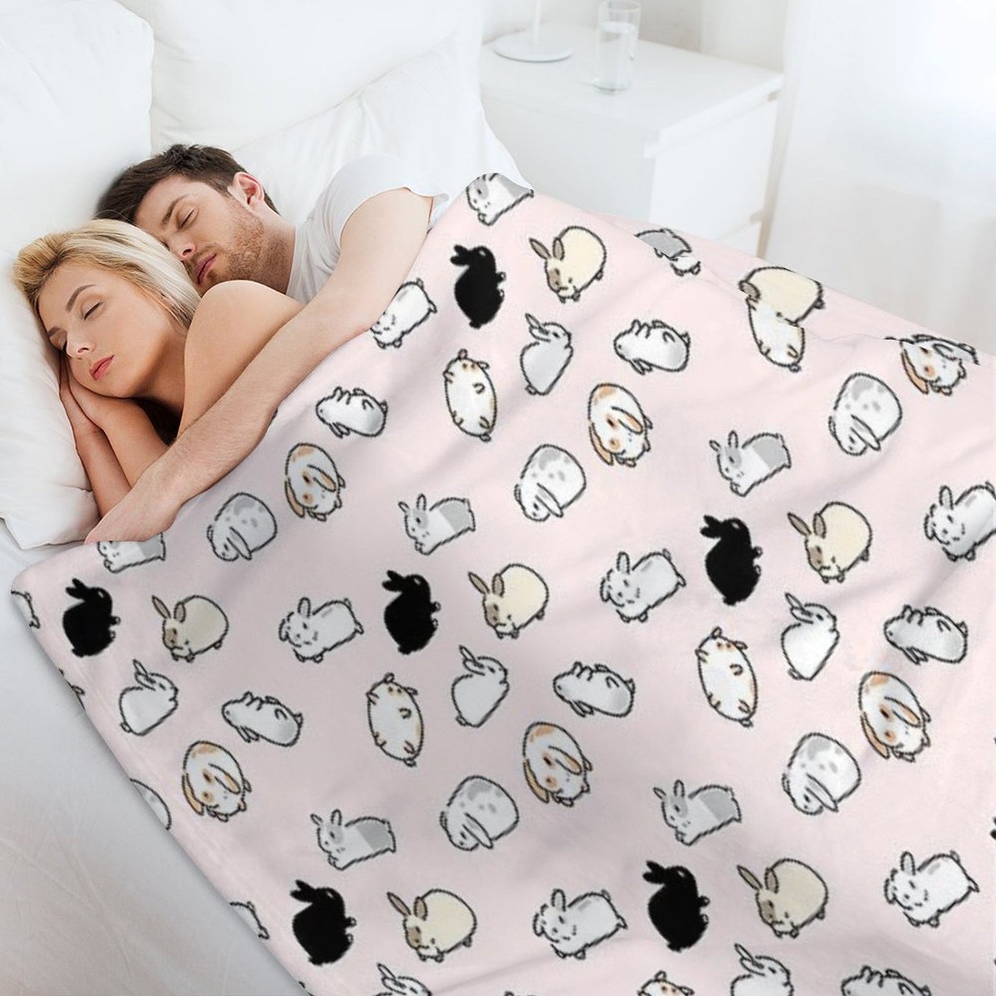 Bunny Rabbits Throw Blanket