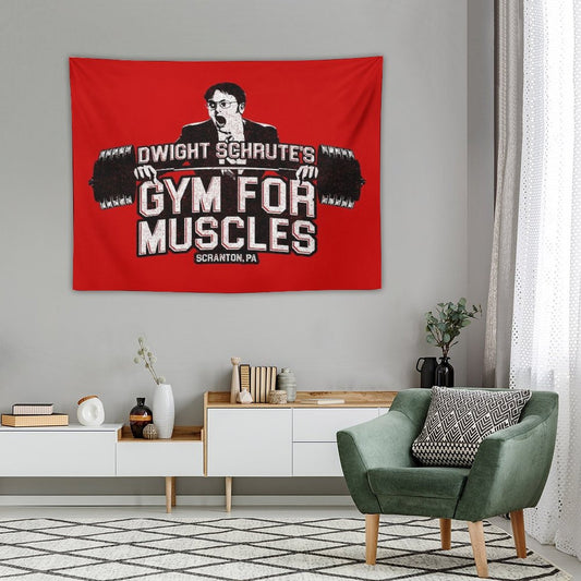 Dwight Schrute's Gym For Muscles Tapestry