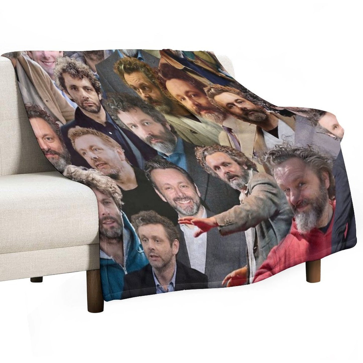 Michael Sheen Photo Collage Throw Blanket