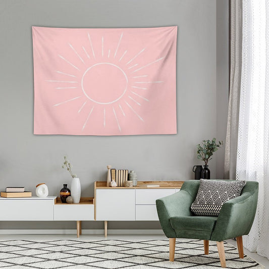 Sunshine on My Mind Pink Tapestry