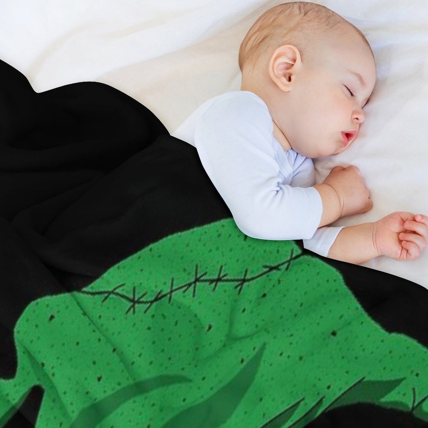 The Nightmare before Christmas Oogie Boogie Eatin A Spider Throw Blanket
