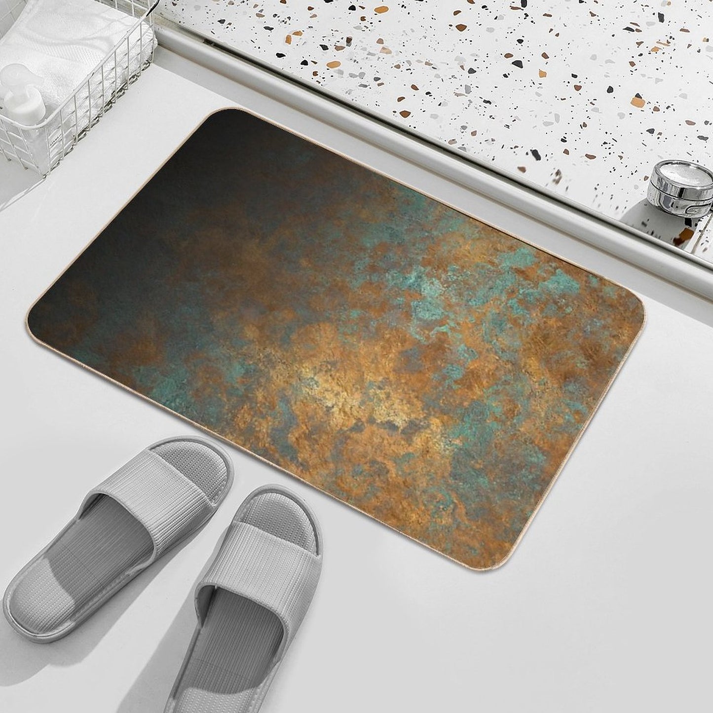 Oxidized Copper Bath Mat
