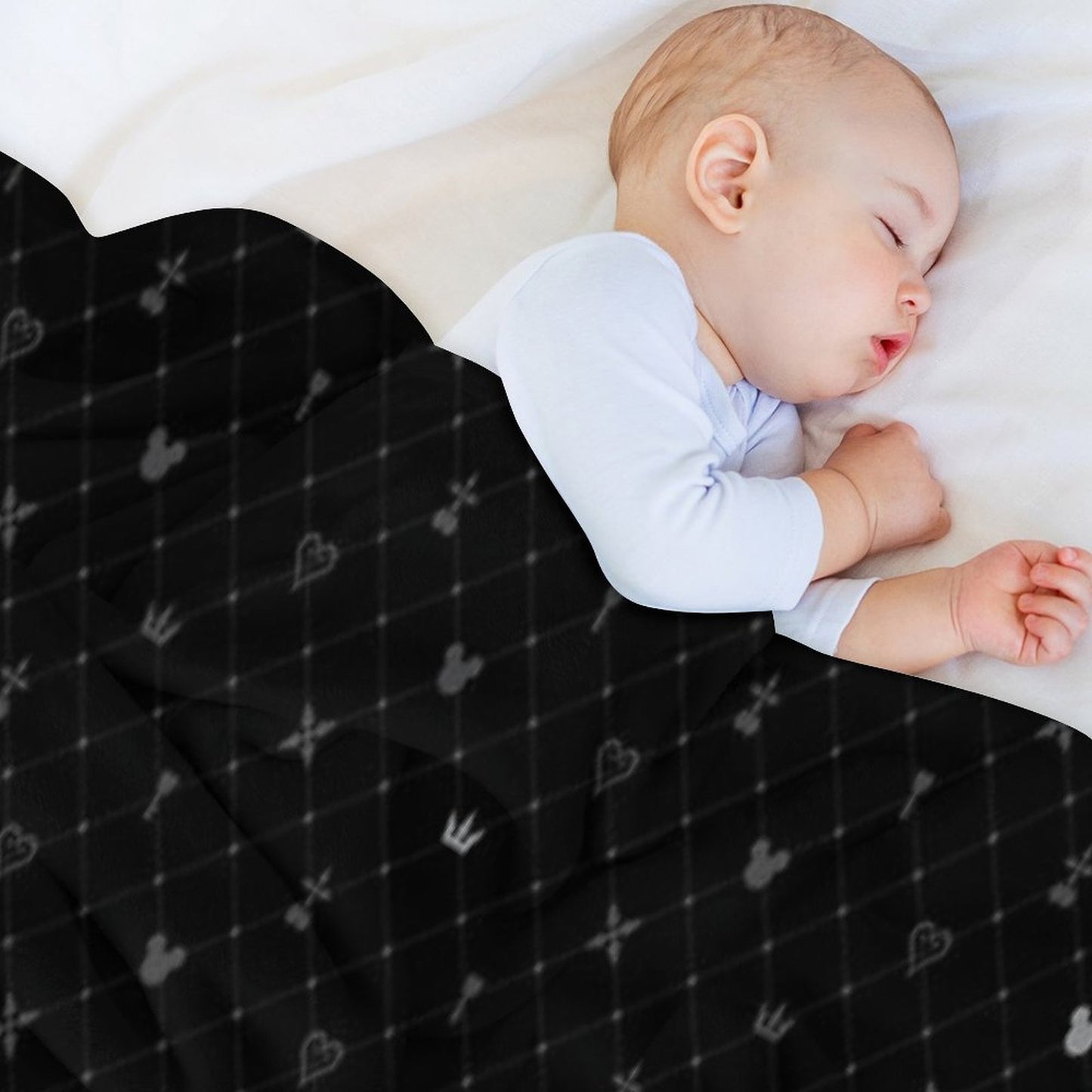 Kingdom Hearts Pattern Throw Blanket