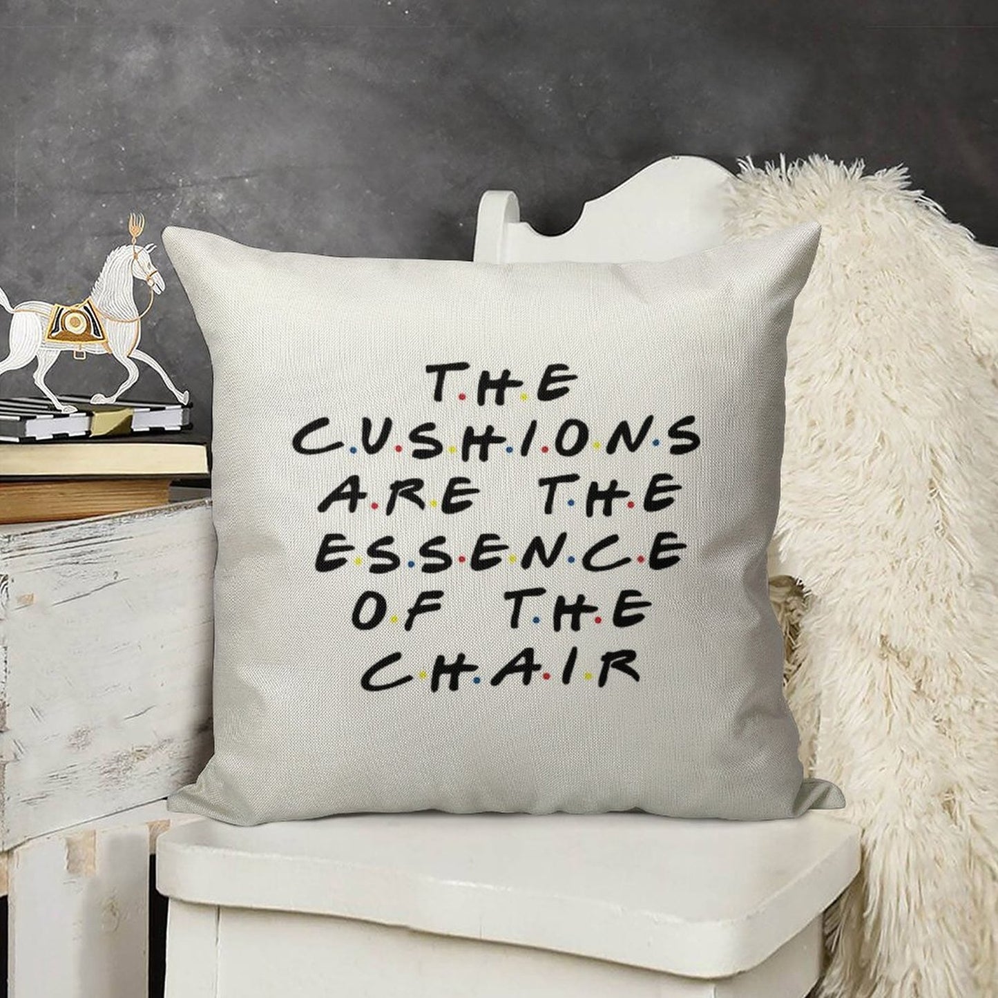 The Cushions Are The Essence Of The Chair Linen Throw Pillow Cover