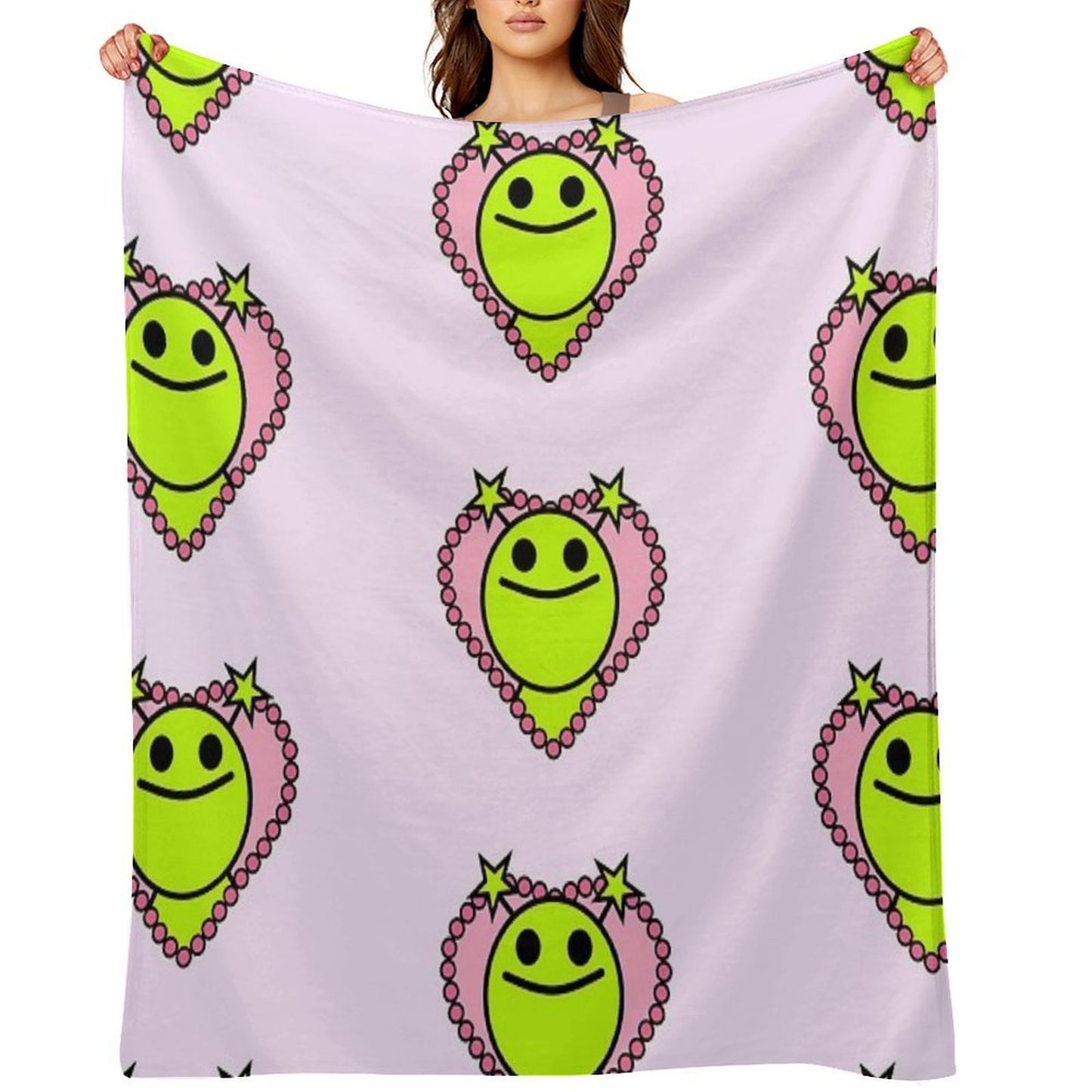 Dottie Green Alien Throw Blanket