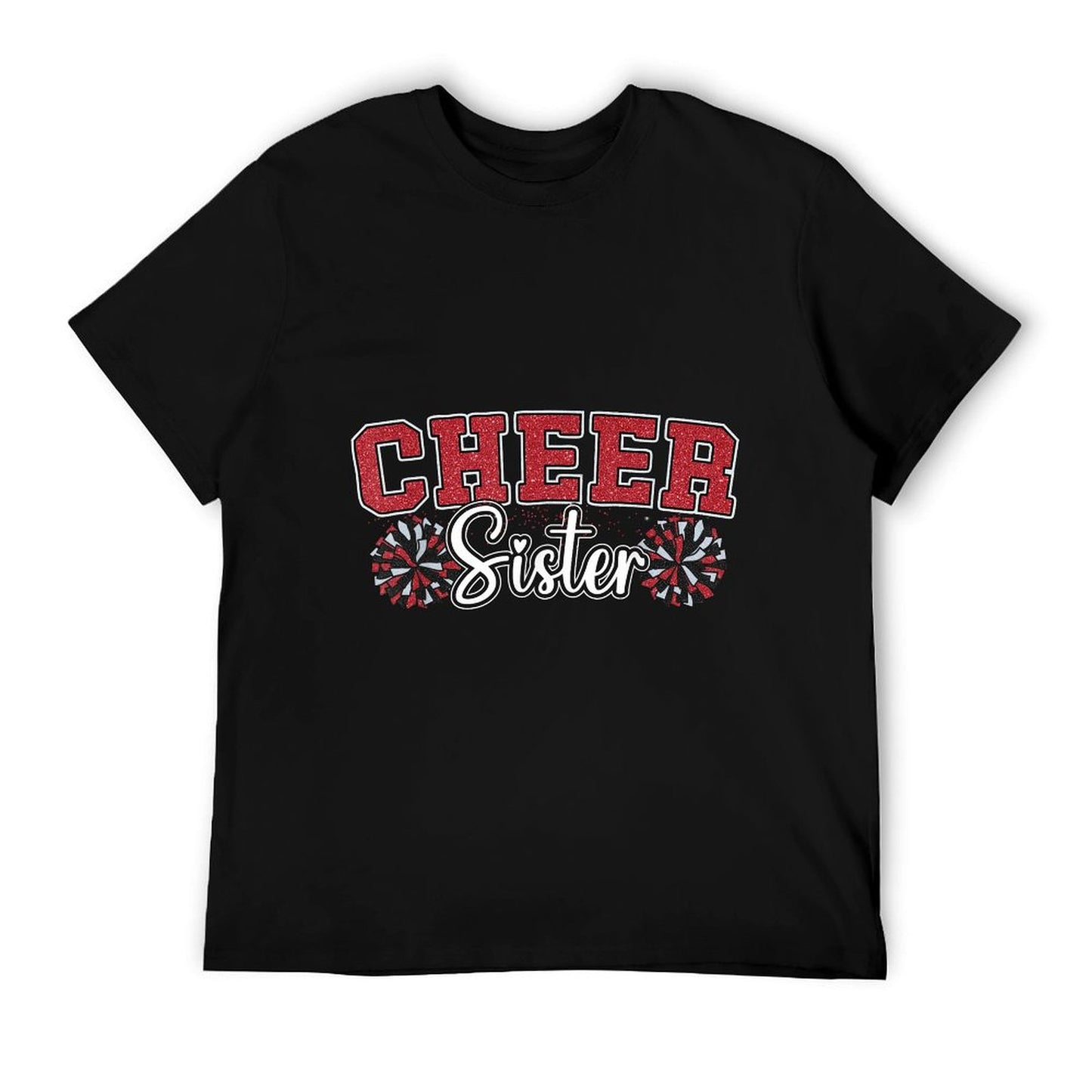 Cheer Sister My Favorite Cheerleader Calls Me Sisters Red T-Shirt