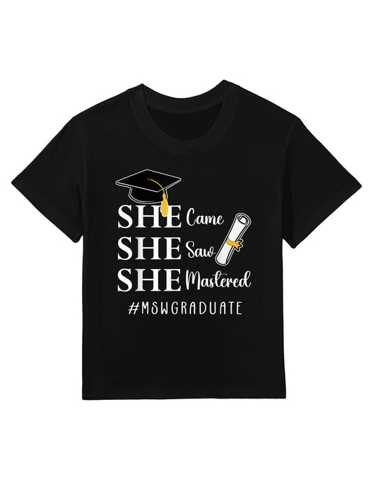 MSW Master’s Degree Master Of Social Work Graduation Kids T-Shirt