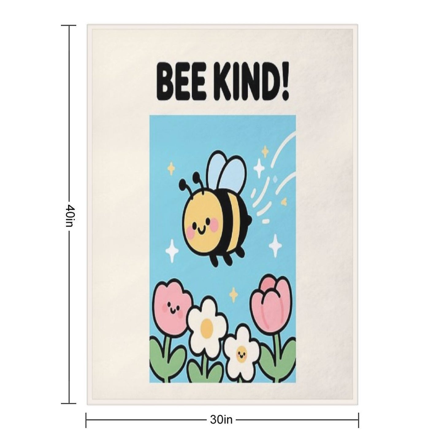 Bee Kind! Throw Blanket