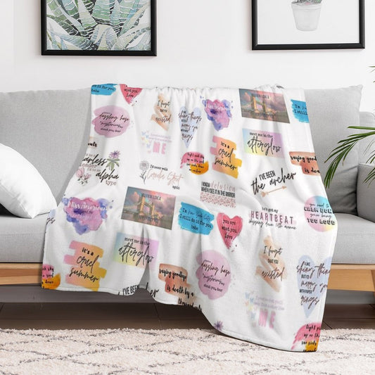 Lover Collage Throw Blanket