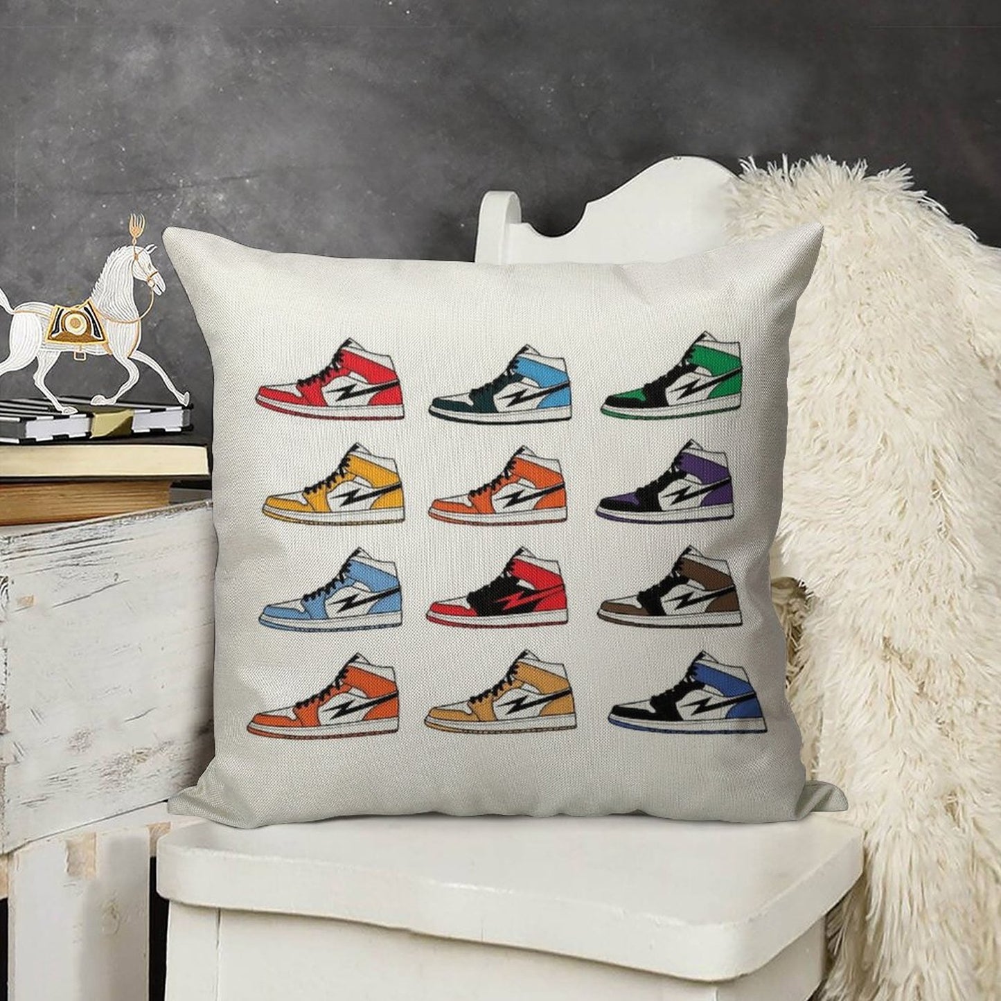 Air Jordan I (1) Pack Linen Throw Pillow Cover
