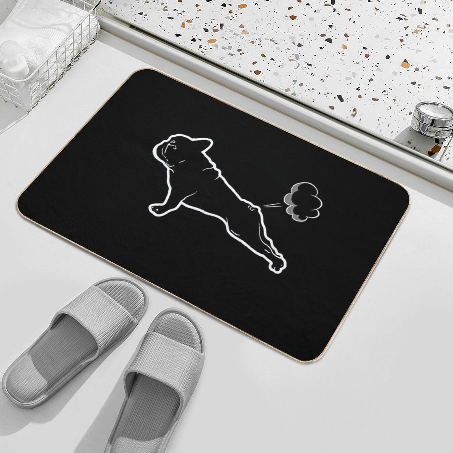 French Bulldogs Yoga Bath Mat