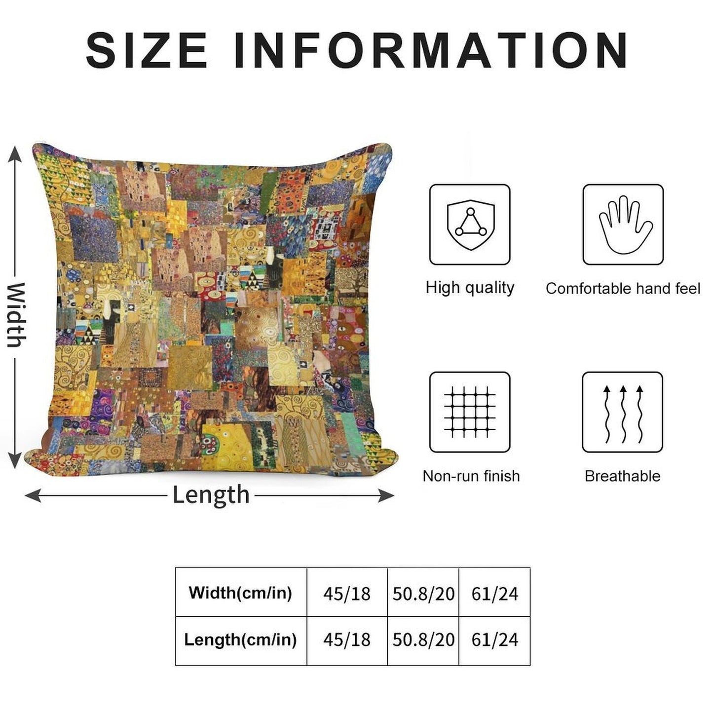 Gustav Klimt Soft Gift Ready Throw Pillow