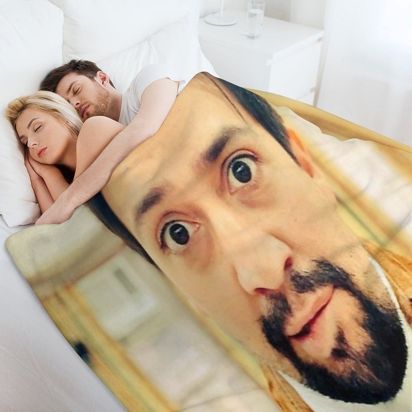 Lin Manuel Miranda Biting His Lip Throw Blanket