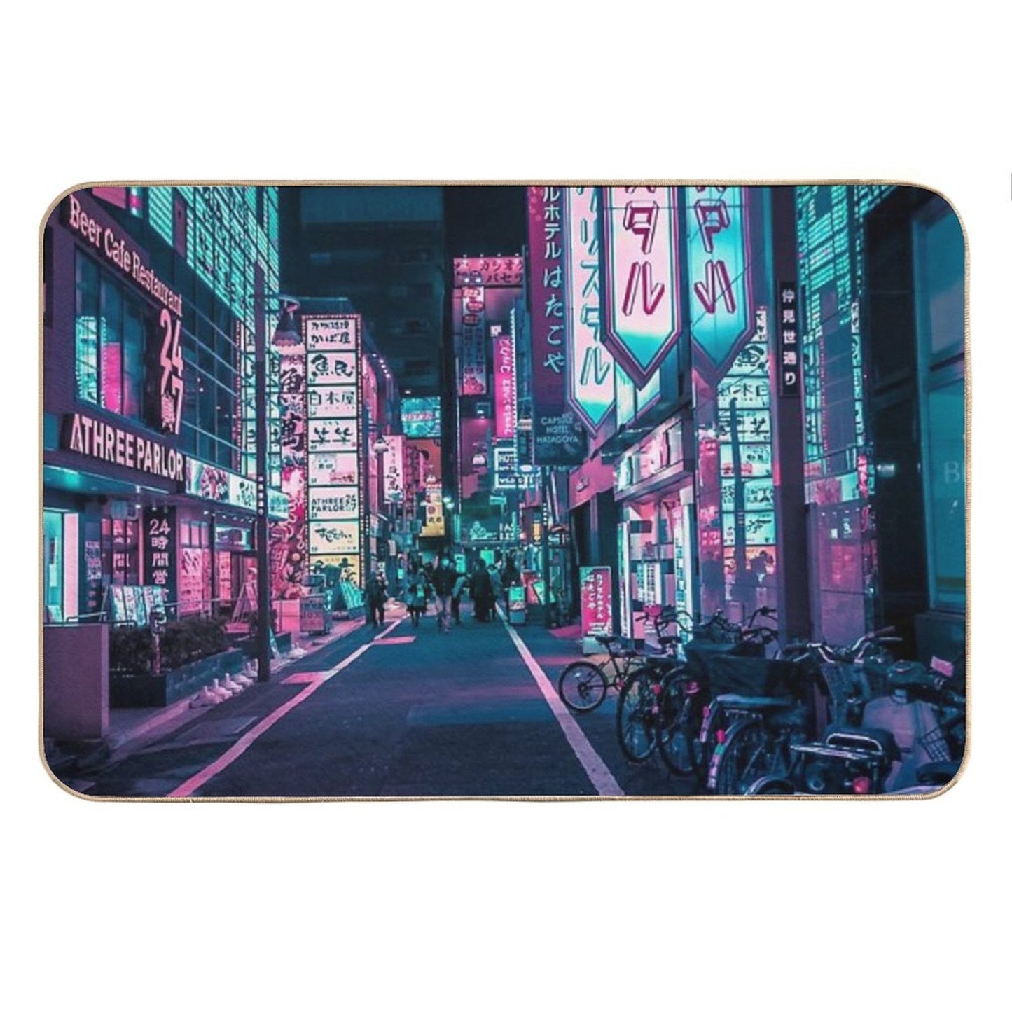 Tokyo - A Neon Wonderland Bath Mat