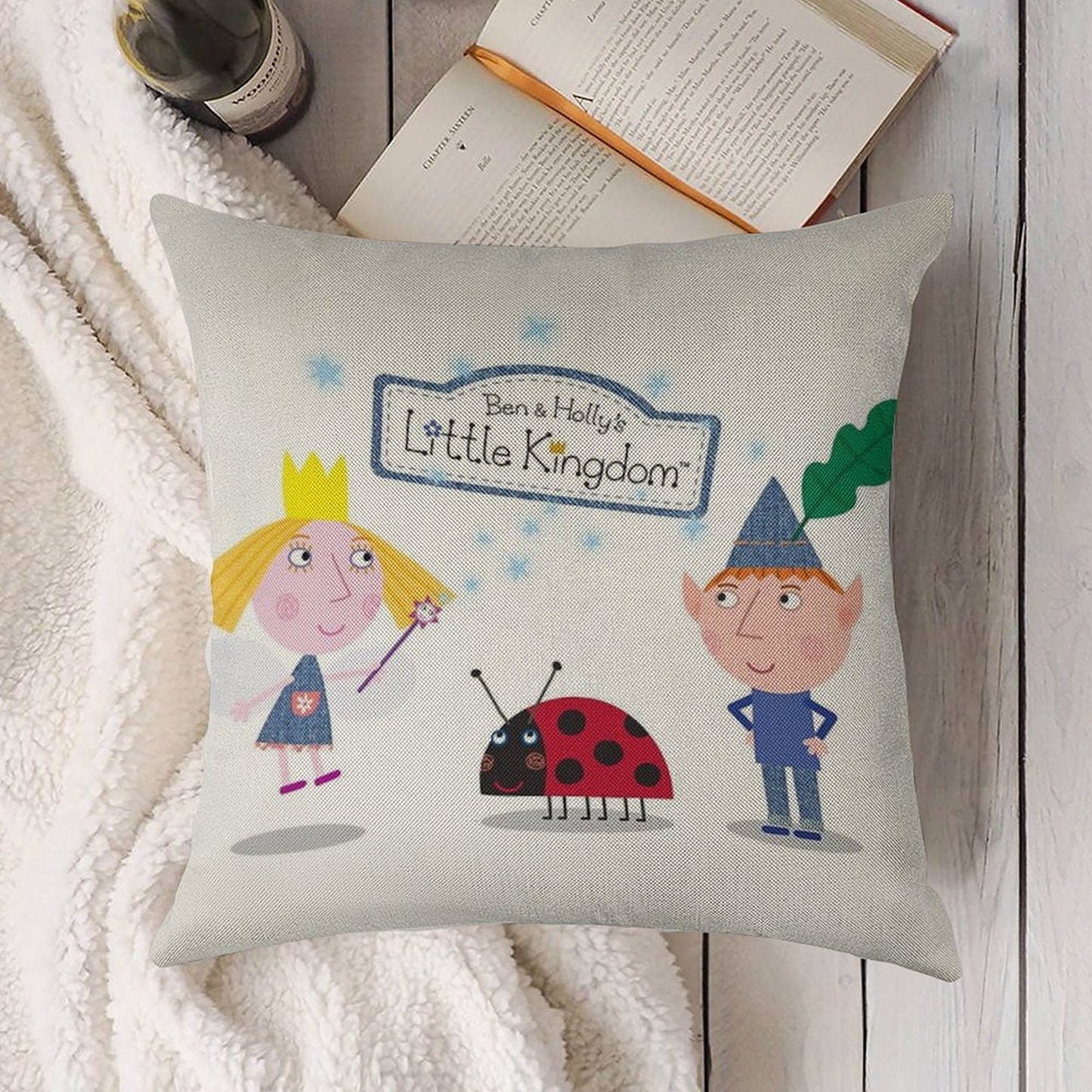 Ben And Holly Linen Throw Pillow Cover