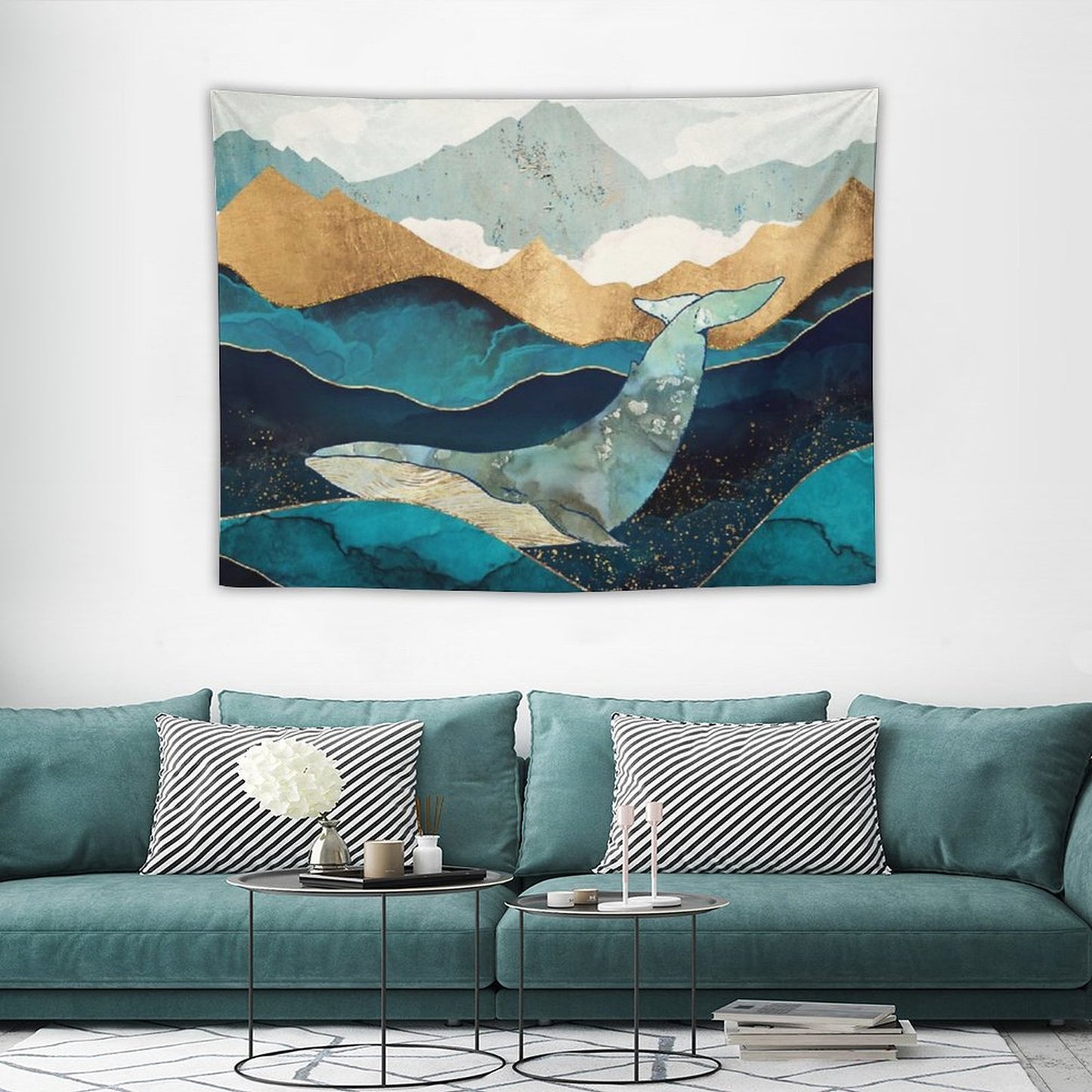 Blue Whale Tapestry