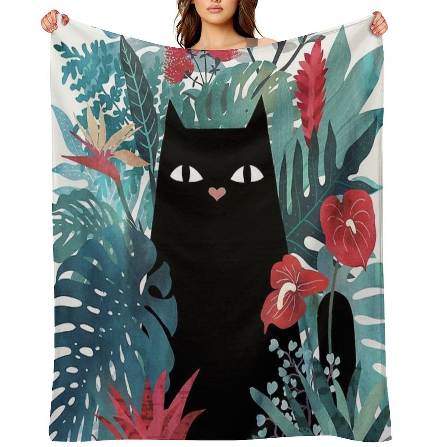 Popoki Throw Blanket
