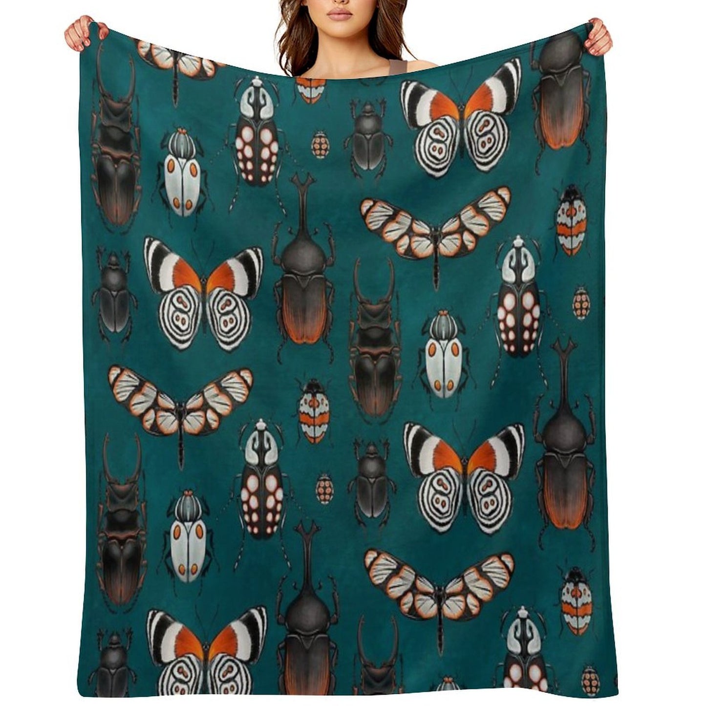 Bugs And Beetles Throw Blanket