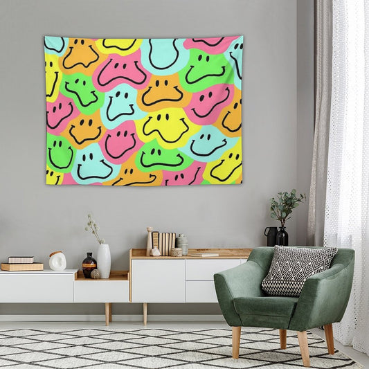 Smiley Face Pattern Tapestry