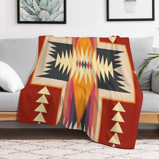 Navajo Design Eight Throw Blanket
