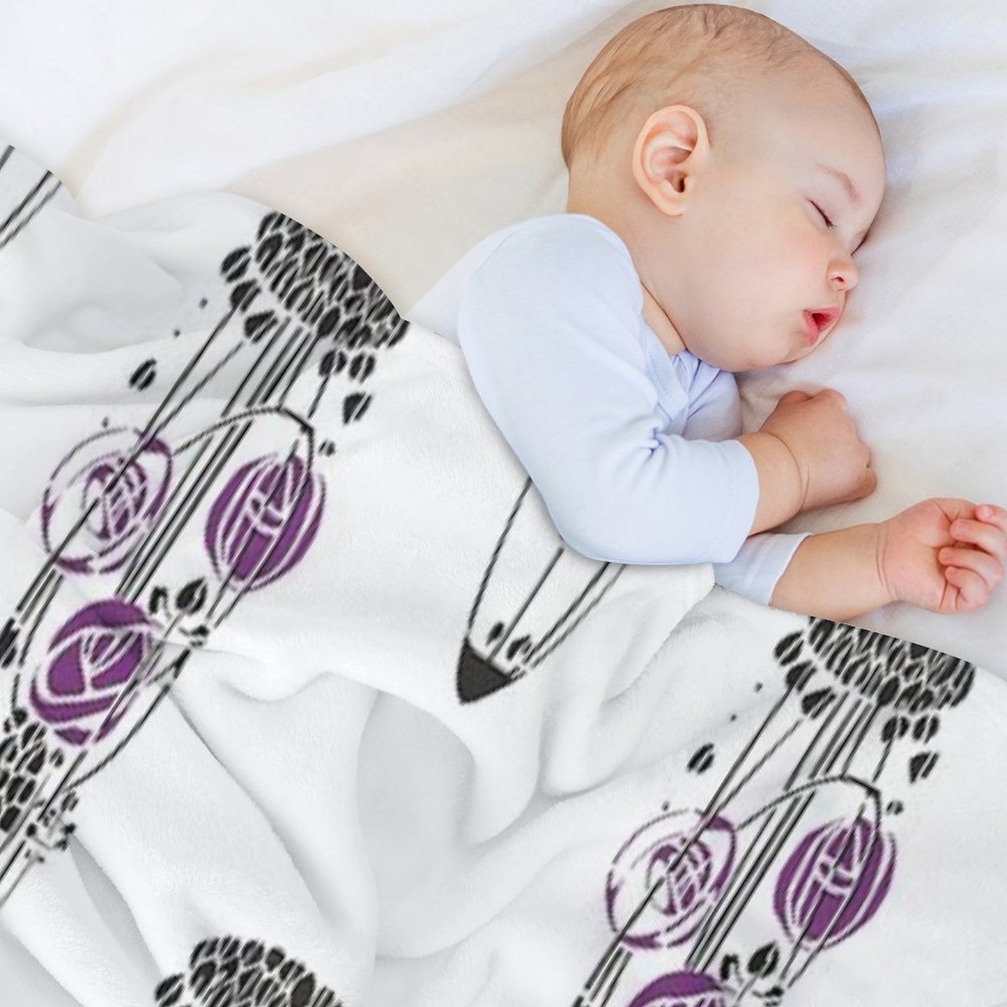 Charles Rennie Mackintosh Roses 4. Throw Blanket