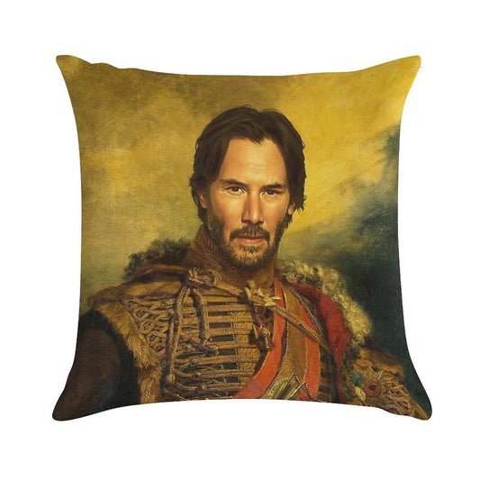 Keanu Reeves - Replaceface Soft Skin-Friendly Throw Pillow