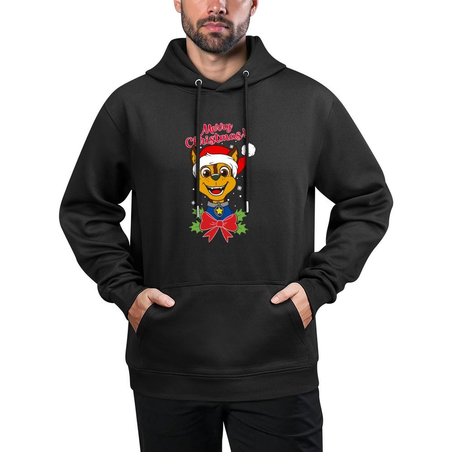 Paw Patrol Chase Merry Christmas Pilling-Resistant Hoodie
