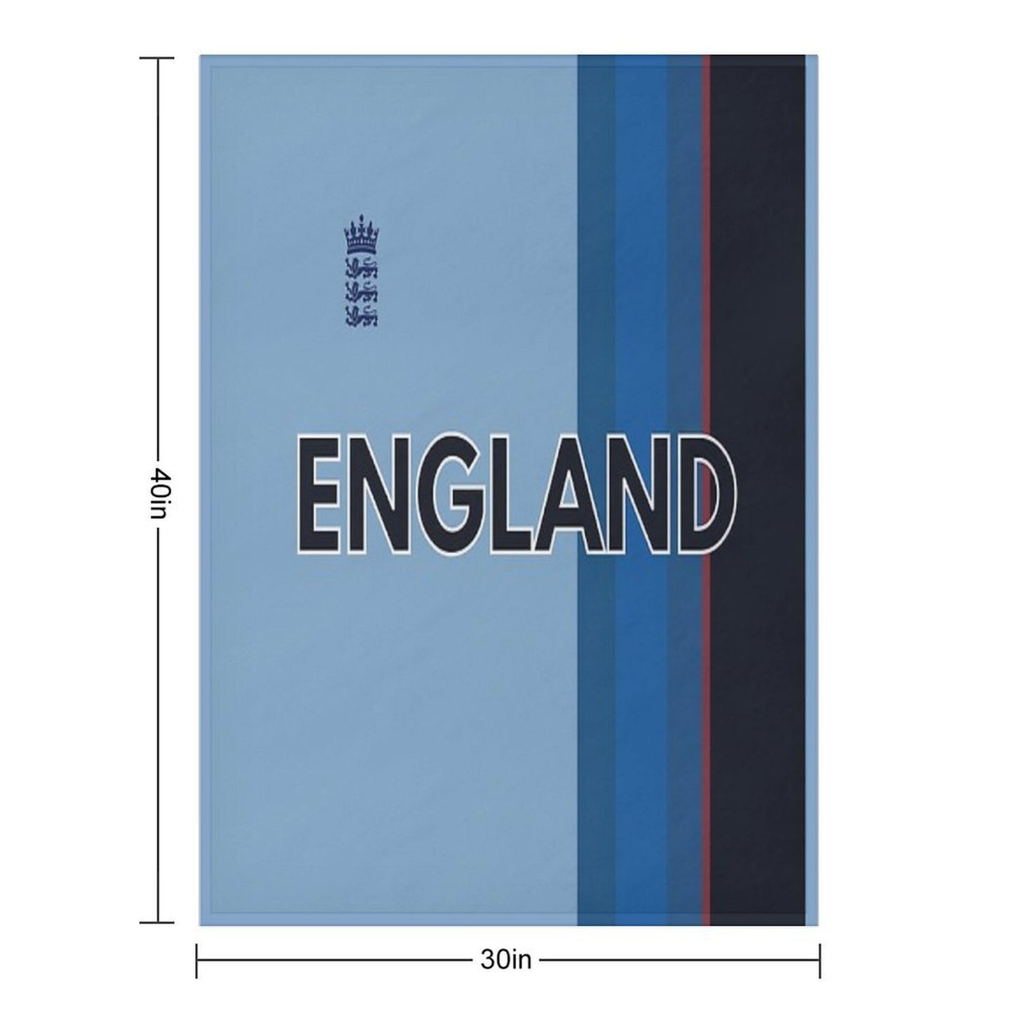 England Cricket Throw Blanket