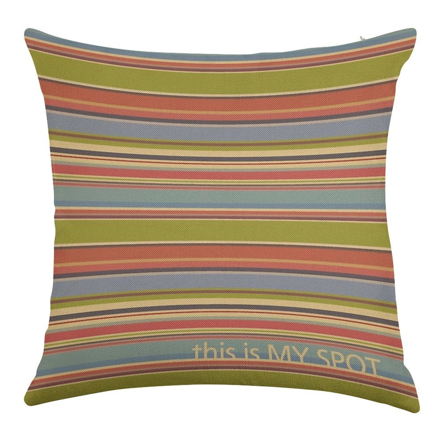 This Is My Spot Linen Throw Pillow Cover