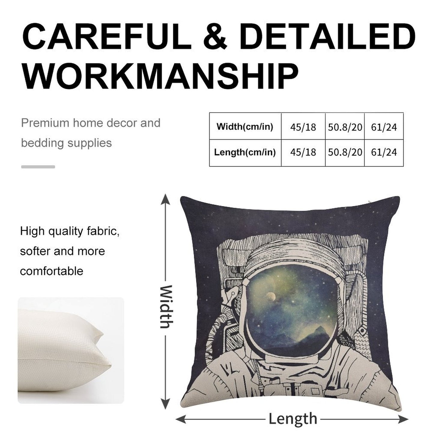 Dreaming Of Space Linen Throw Pillow Cover