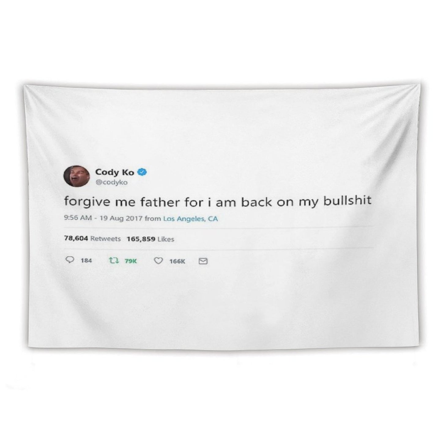 Cody Ko Tweet Tapestry
