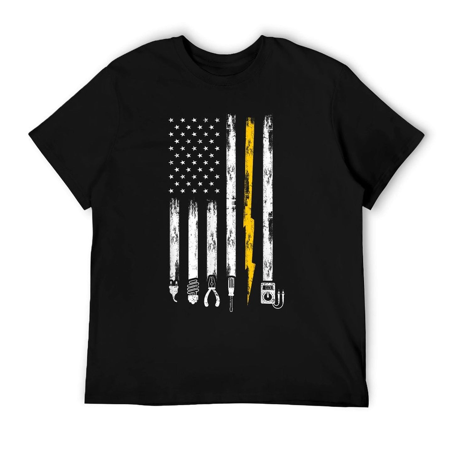Electrician US Flag Tools for Electricians T-Shirt