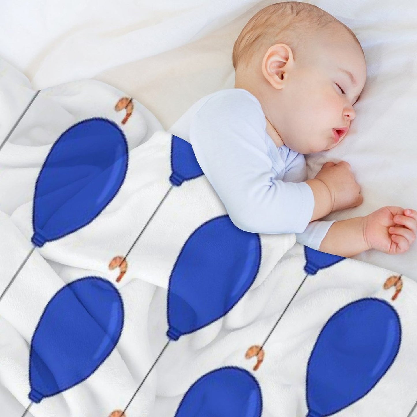Shrimp Balloon Throw Blanket