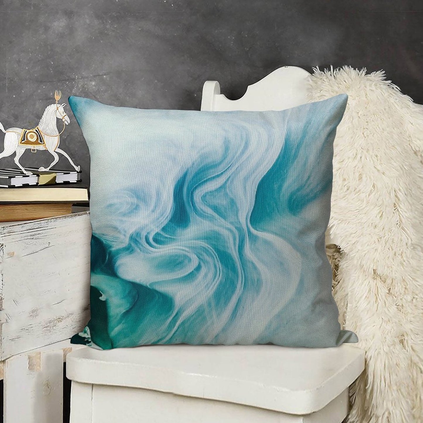 Marble Sandstone - Oceanic Linen Throw Pillow Cover