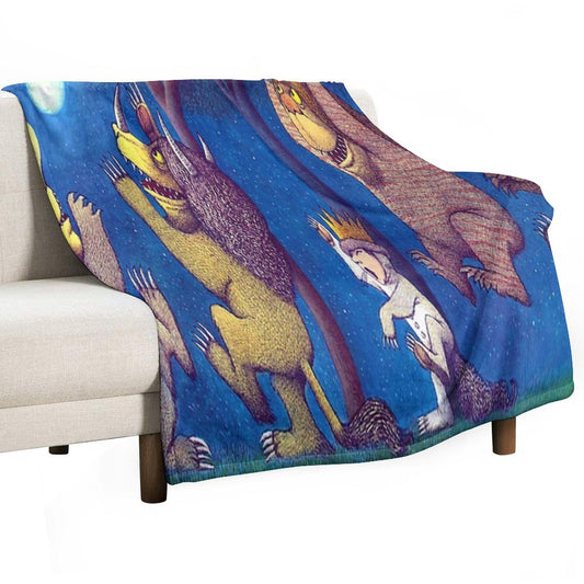 Where The Wild Things Are Throw Blanket