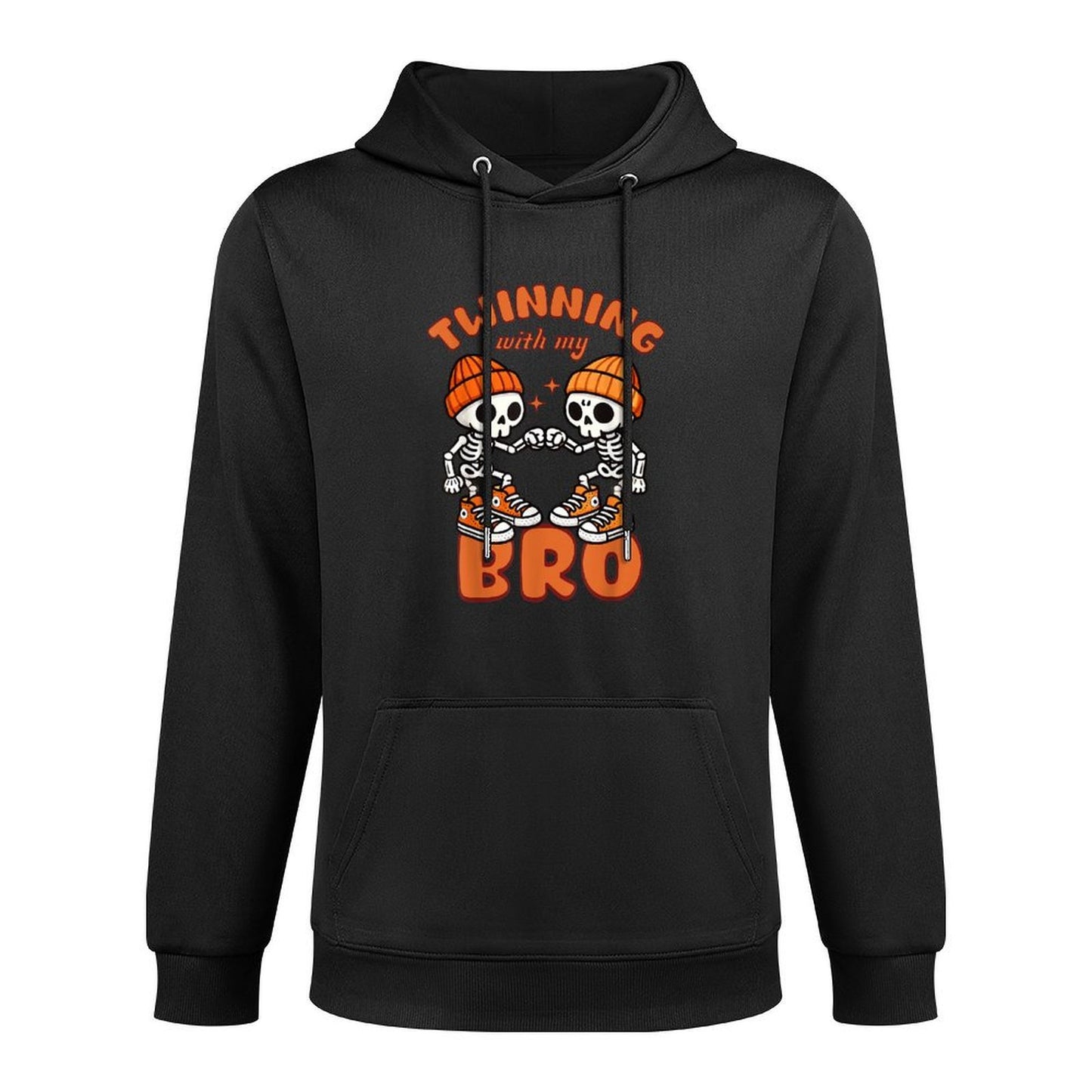 Twin Boys Twinning Halloween Best Friend Matching Skeleton Moisture-Wicking Hoodie