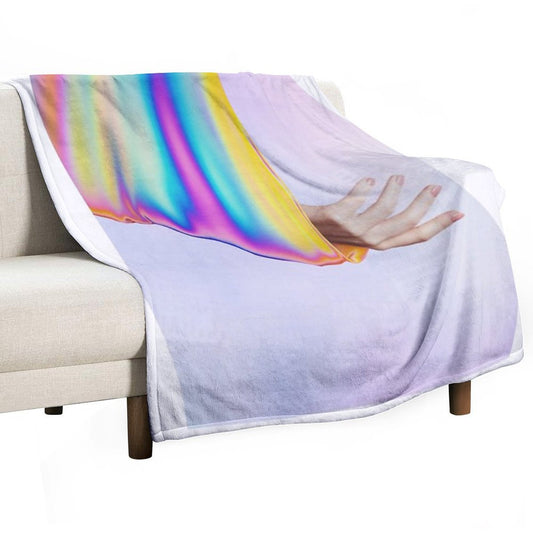 Drifting In Colors That Don't Exist Throw Blanket