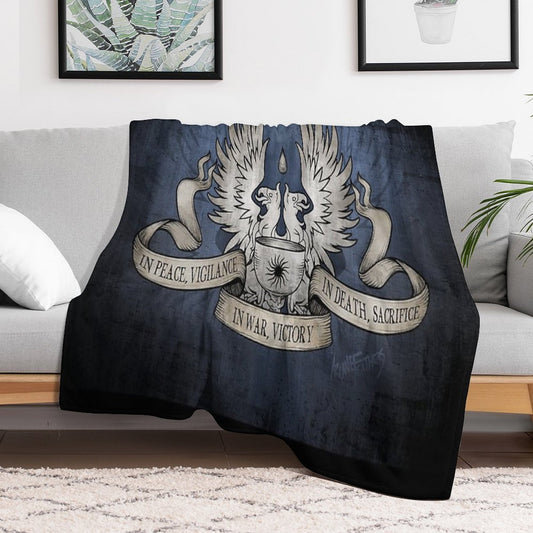Dragon Age Grey Warden Motto Throw Blanket