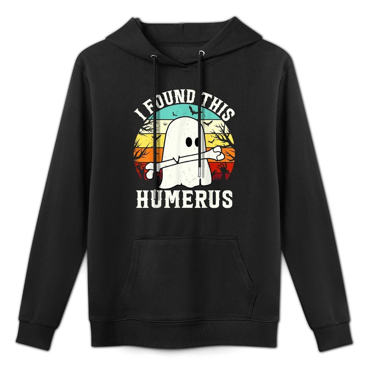 Funny Halloween I Found This Humerus Ghost Bone Halloween Relaxed Fit Hoodie
