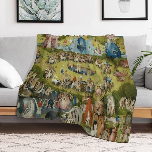 The Garden of Earthly Delights - Hieronymus Bosch Throw Blanket