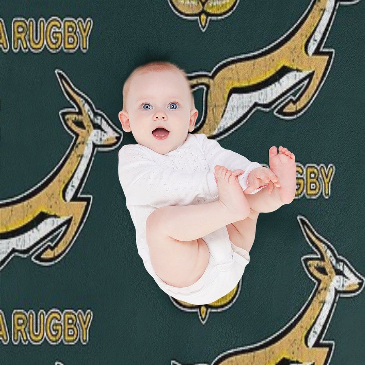 SA Rugby - Vintage Springbok Logo Throw Blanket