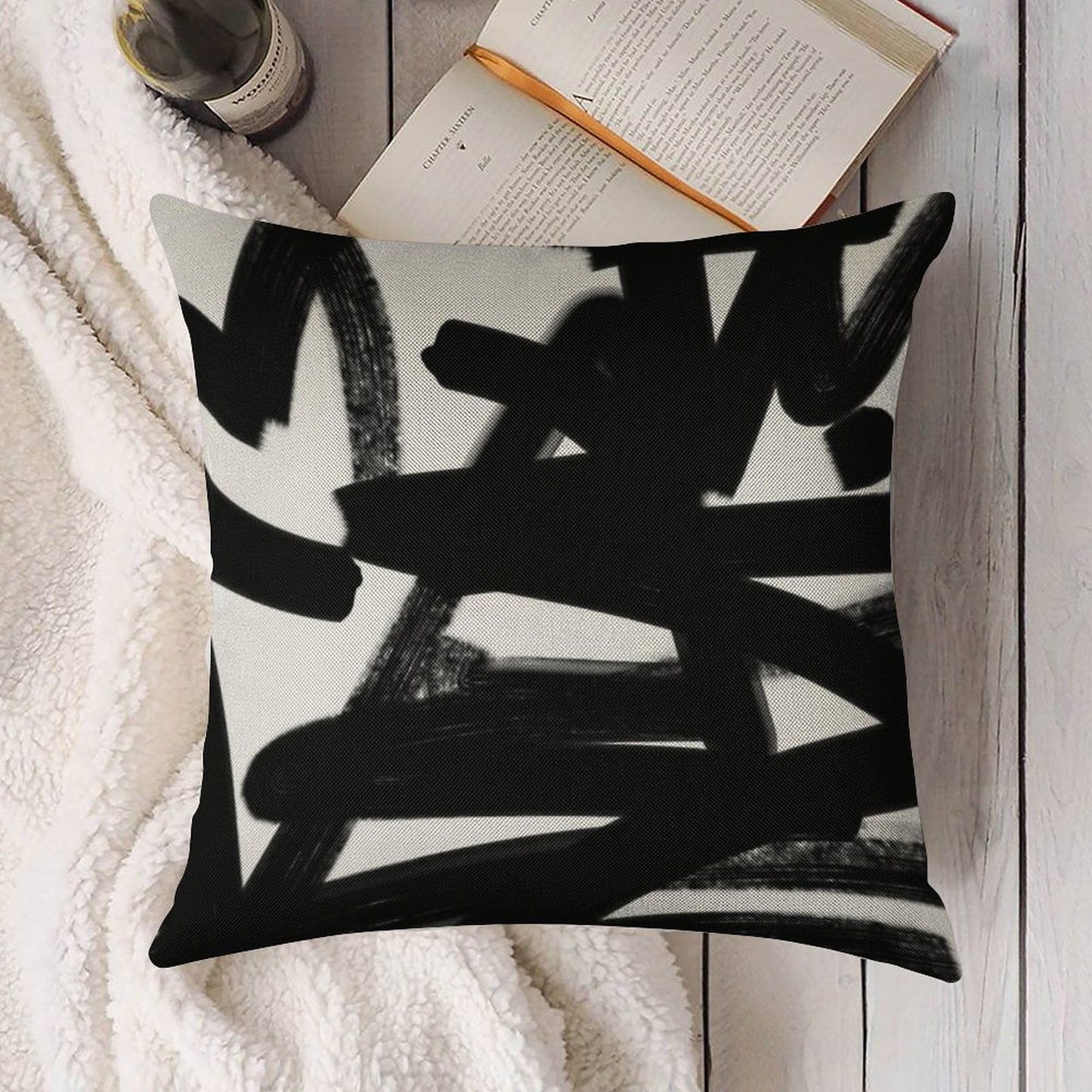 Thinking Out Loud Linen Throw Pillow Cover