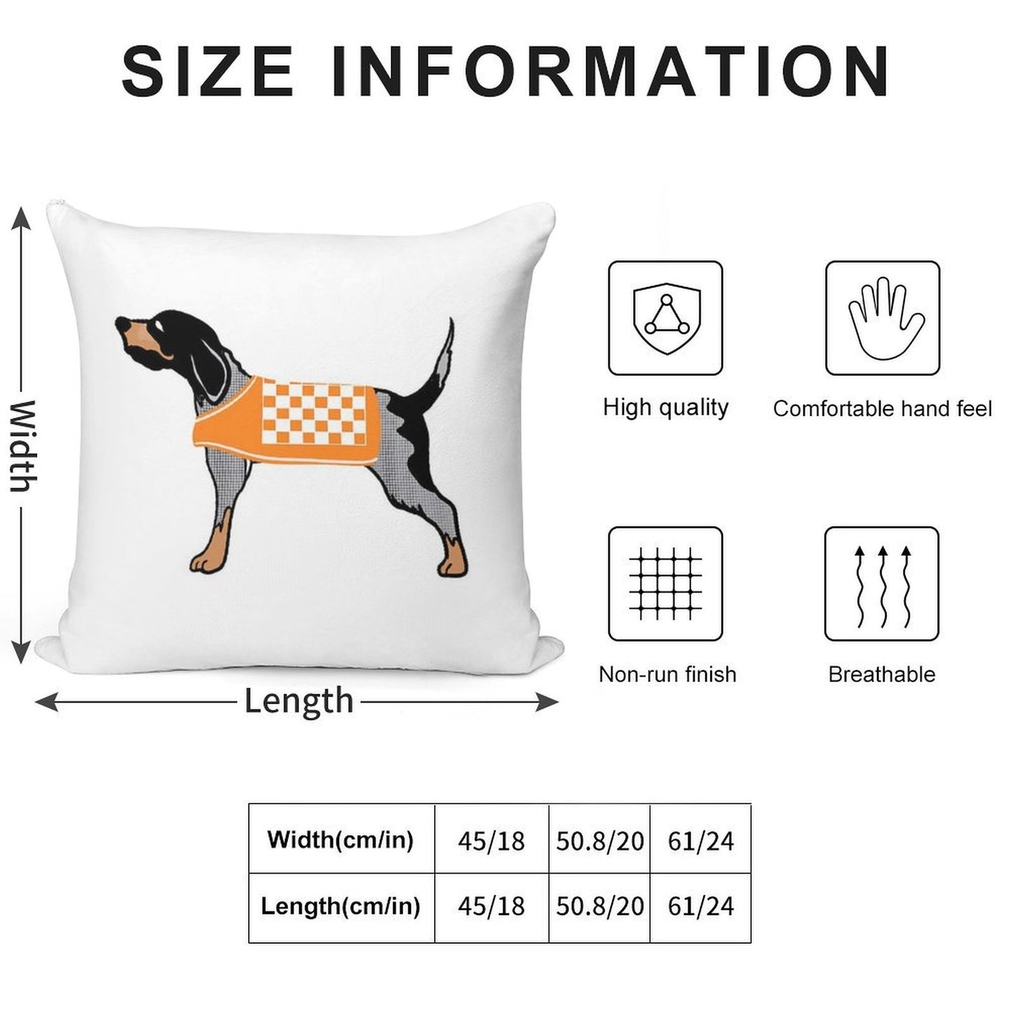Smokey Soft High-Density Material Throw Pillow